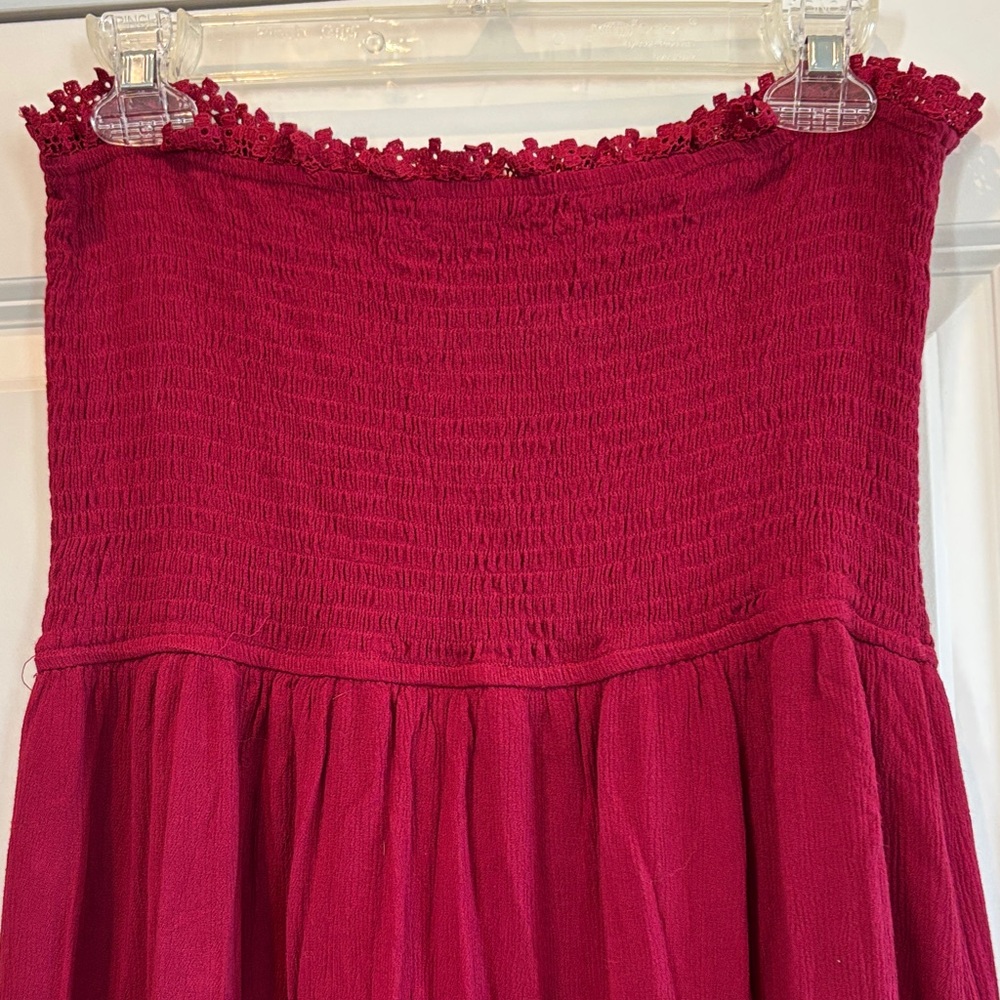 Casual Burgundy Maxi Dress - Picture 4 of 6